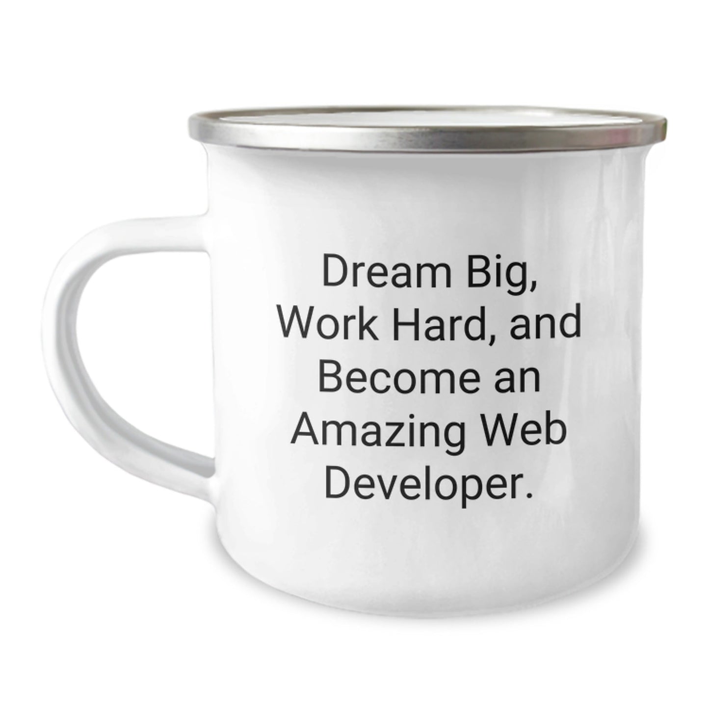 Dream Big Web Developer Birthday Unique Gifts from Friends, Unique Inspirational Camping Mug for Men, Women, Coworkers, Family - The Buy Boom