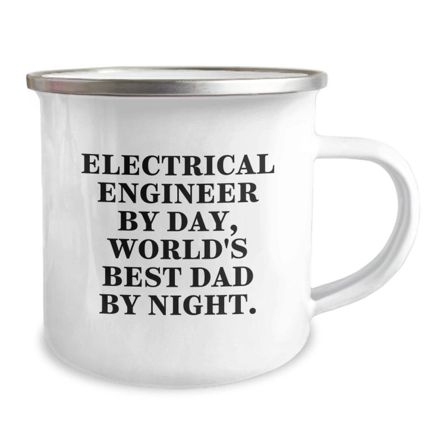 Electrical Engineer Gifts from Men to Electrical Engineer Friends by Day, Camping Mug for Birthday, Funny Quote 'Electrical Engineer by Day, World's Best Dad By Night.' - The Buy Boom