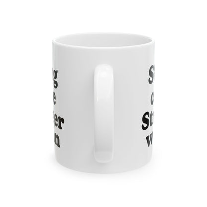 Empowering Ceramic Mug - "Strong Coffee, Stronger Woman" - Perfect Gift for Her - The Buy Boom
