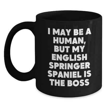English Springer Spaniel Dog Gifts Funny Quote Black Coffee Mugs Gifts from Friends and Family for Birthday - The Buy Boom