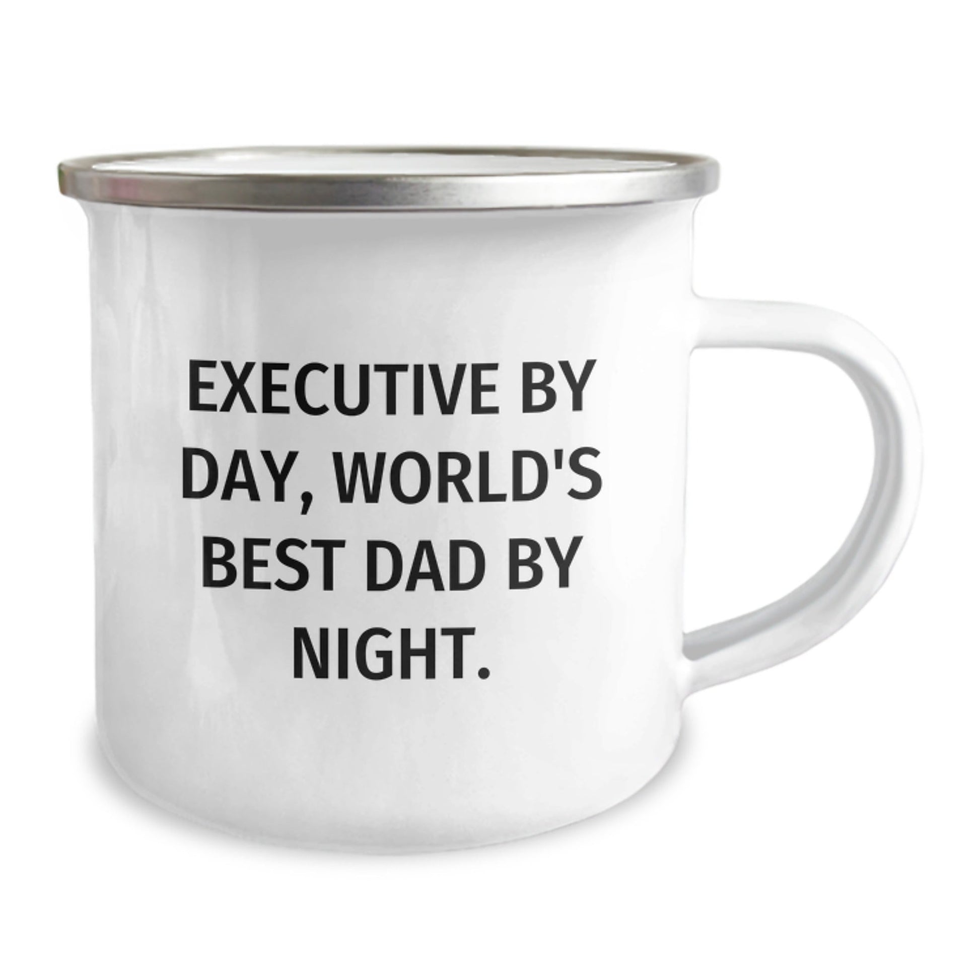 Executive Gifts - Funny Quote Camping Mug for Birthday, Gifts from Men, Gifts for Executive By Day, World's Best Dad By Night. - The Buy Boom