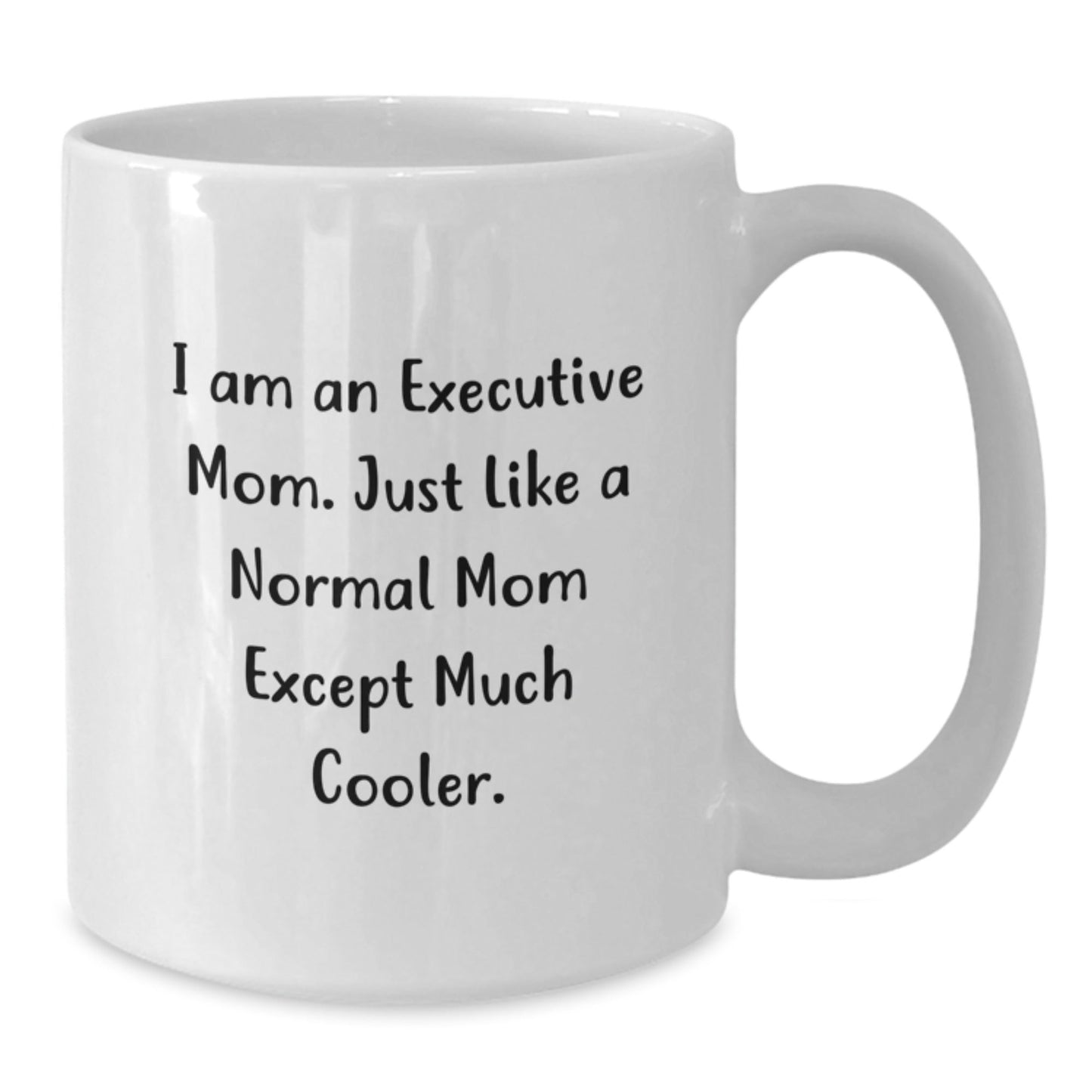 Executive Mom White Coffee Mug Funny Christmas Unique Gift from Friends for Executive Colleagues - The Buy Boom
