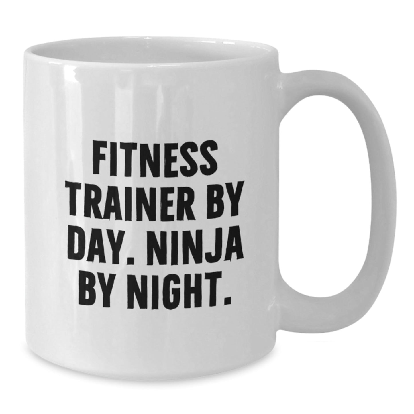 Fitness Trainer Gifts by Day, Ninja by Night, Funny White Coffee Mug for Graduation, Gifts from Friends, Gifts for Fitness Trainers - The Buy Boom