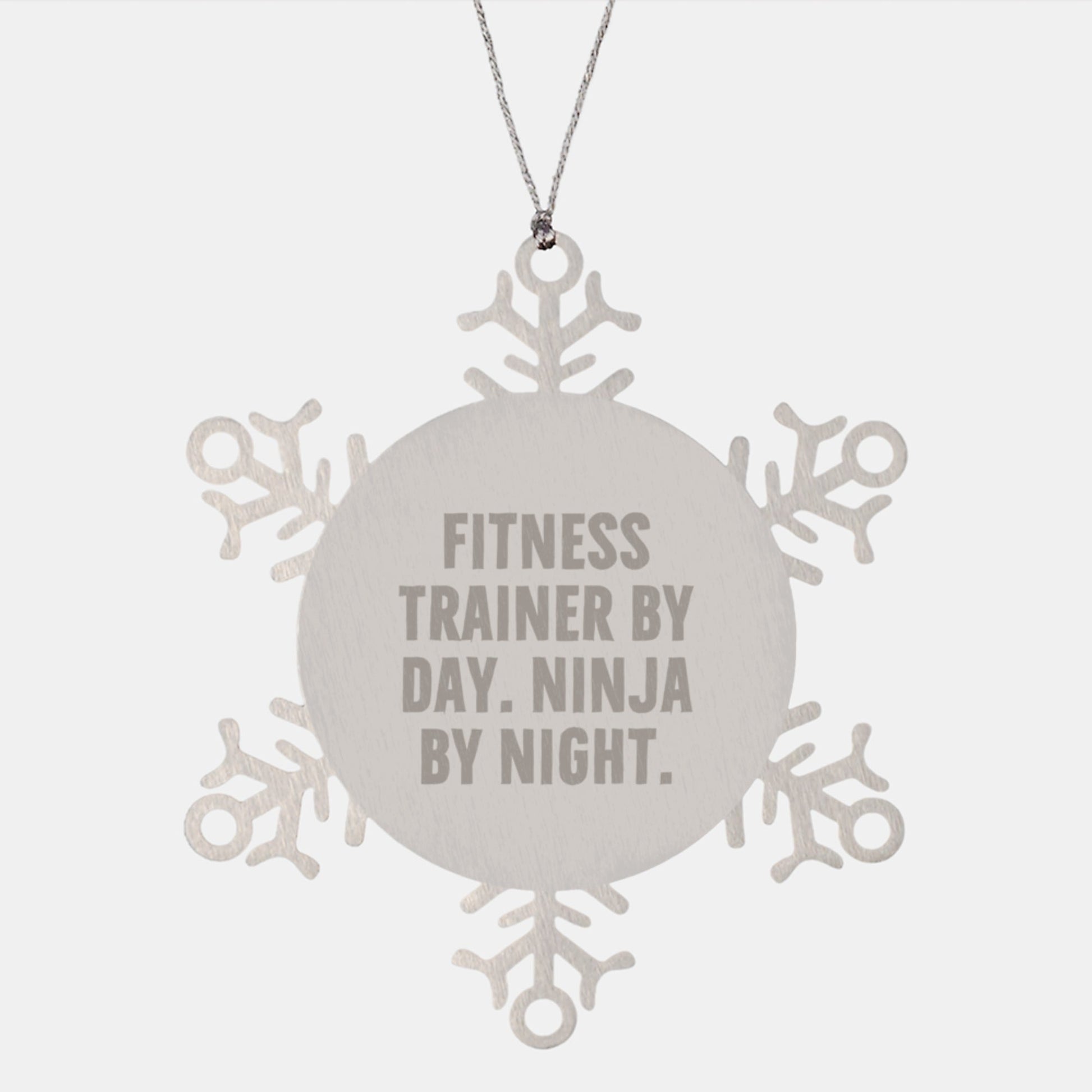 Fitness Trainer Ninja Snowflake Ornaments Gifts for Men from Friends, Unique Christmas Unique Gifts - The Buy Boom
