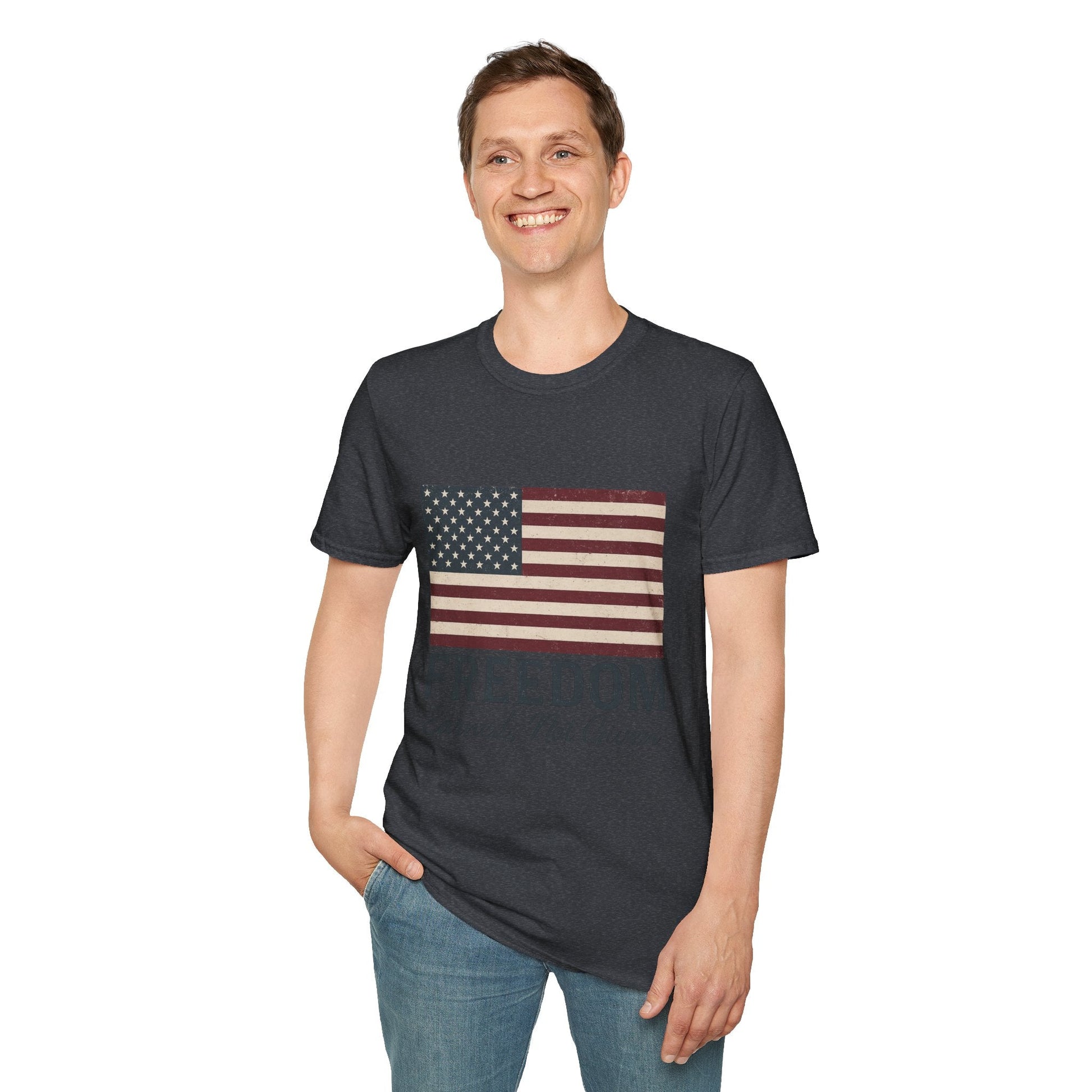 “Freedom Earned, Not Given” Patriotic T-Shirt – Soft Unisex Tee for Veterans, Independence Day & Everyday American Pride - The Buy Boom