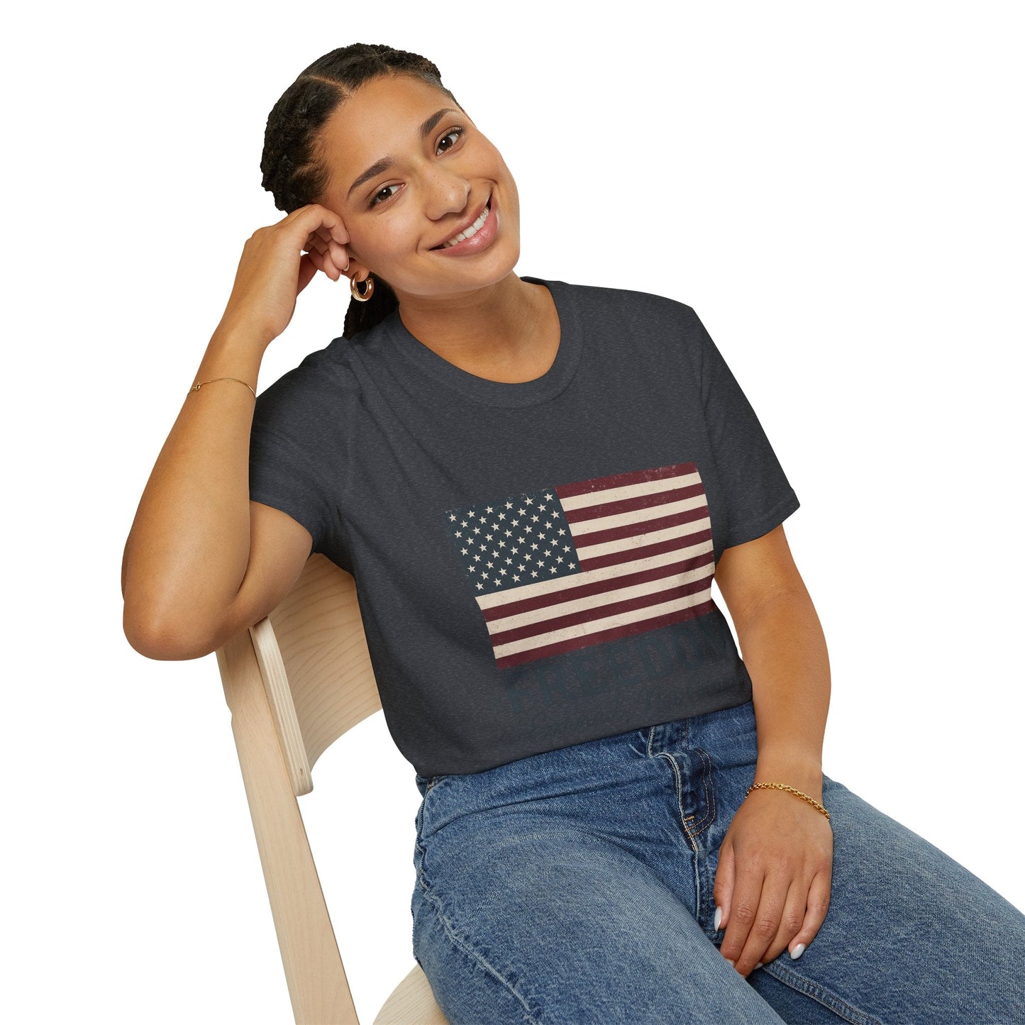 “Freedom Earned, Not Given” Patriotic T-Shirt – Soft Unisex Tee for Veterans, Independence Day & Everyday American Pride - The Buy Boom