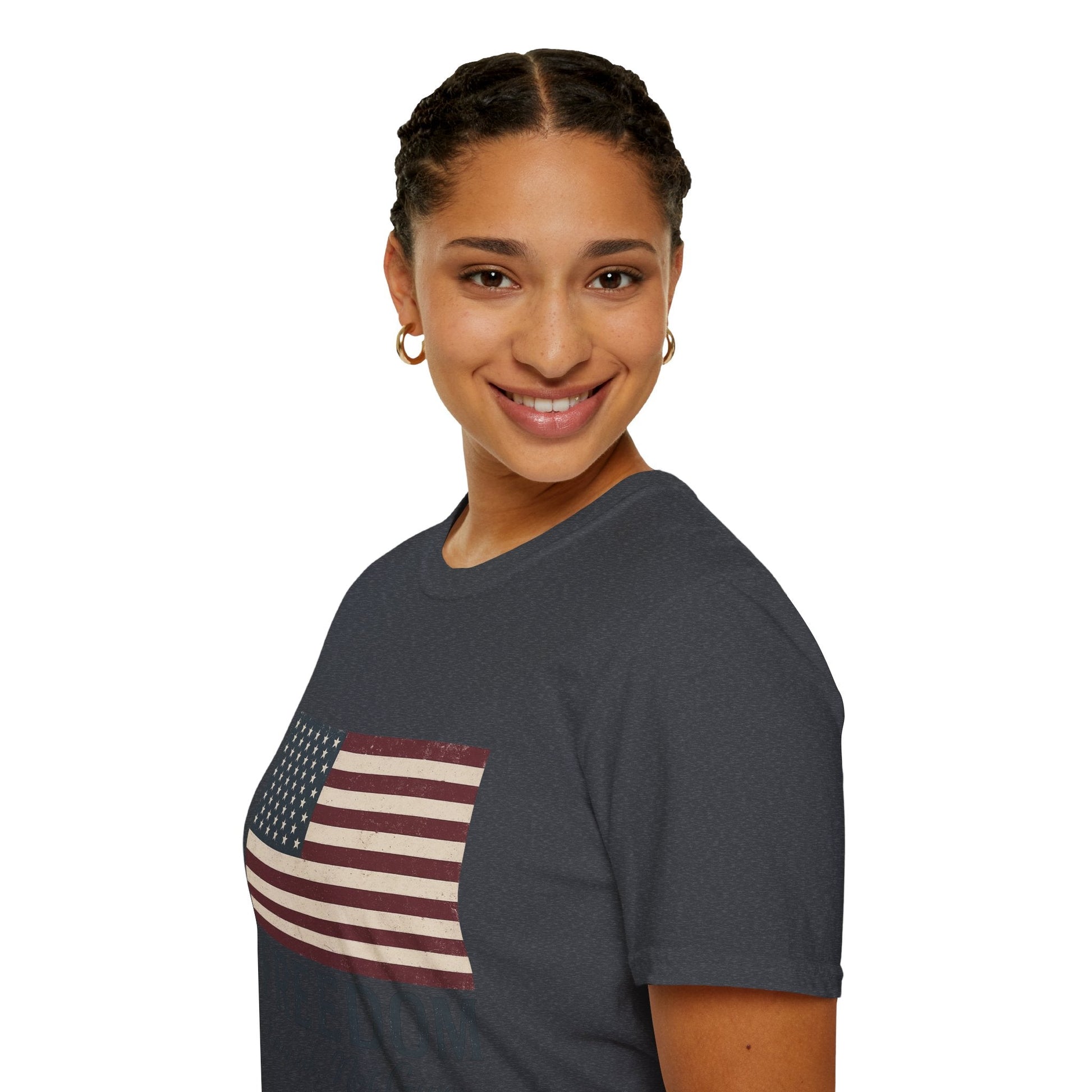 “Freedom Earned, Not Given” Patriotic T-Shirt – Soft Unisex Tee for Veterans, Independence Day & Everyday American Pride - The Buy Boom