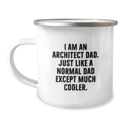 Fun Architect Dad Gifts for Men, Funny Camping Mug, Unique Christmas Memorable Presents from Friends to Family - The Buy Boom