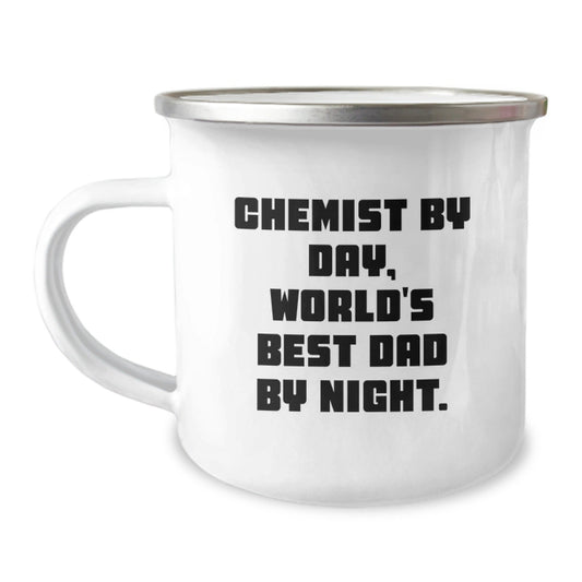 Fun Chemist Gifts by Day, Unique Camping Mug for Chemist By Night - Graduation Unique Gifts from Family to Chemist - The Buy Boom