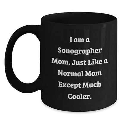 Fun Sonographer Gifts for Men, Women, and Coworkers - Unique Black Coffee Mugs for Sonographer Mom Friends, Inspirational Quote - Gifts from Friends and Family for Christmas - The Buy Boom