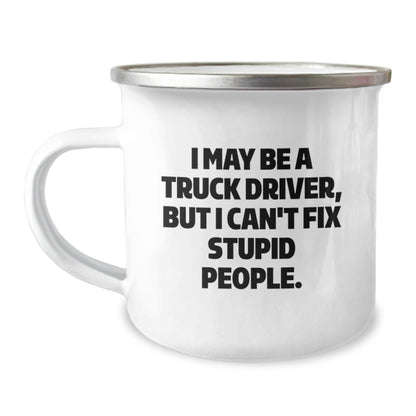 Fun Truck Driver Christmas Unique Gifts for Him - Funny Camping Mug from Friends - The Buy Boom