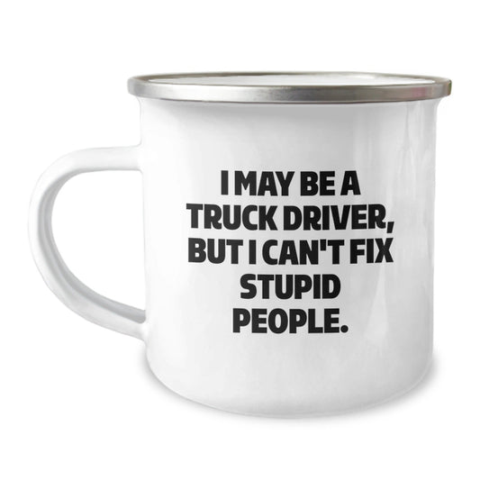 Fun Truck Driver Christmas Unique Gifts for Him - Funny Camping Mug from Friends - The Buy Boom