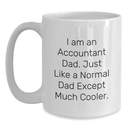 Funny Accountant Dad Gifts from Men, White Coffee Mugs for Accountant, Christmas Unique Gifts - The Buy Boom
