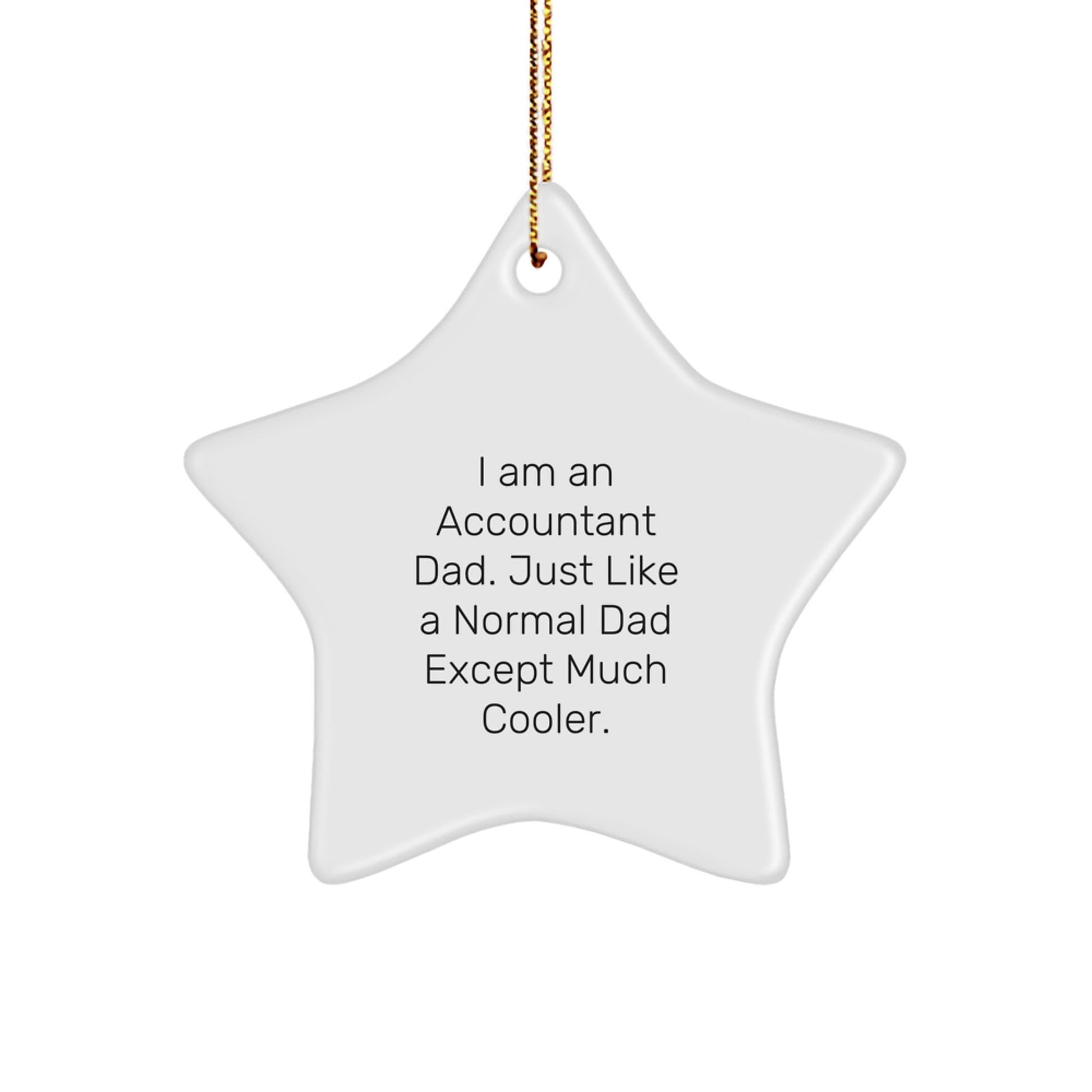 Funny Accountant Gifts from Dad, Star Ornament for Accountant Men, Unique Christmas Unique Gifts - The Buy Boom