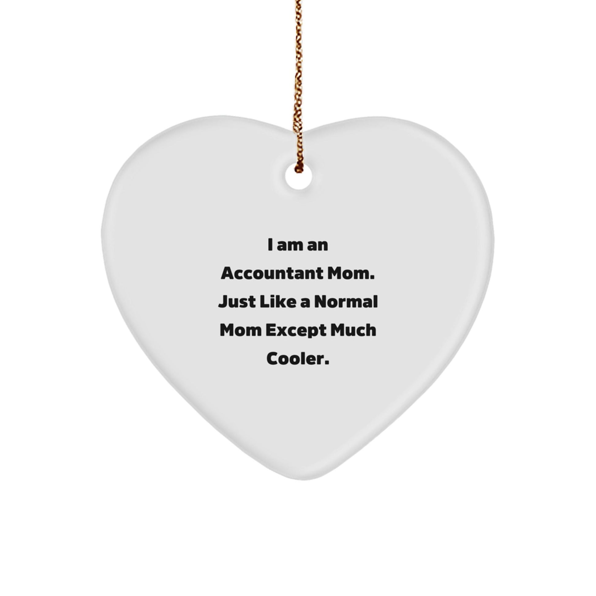 Funny Accountant Heart Ornament Gifts from Mom to Accountant Friends and Family for Christmas Unique Presents - The Buy Boom