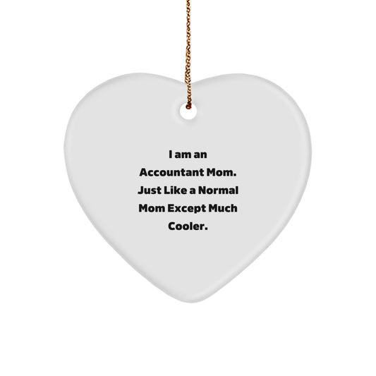 Funny Accountant Heart Ornament Gifts from Mom to Accountant Friends and Family for Christmas Unique Presents - The Buy Boom