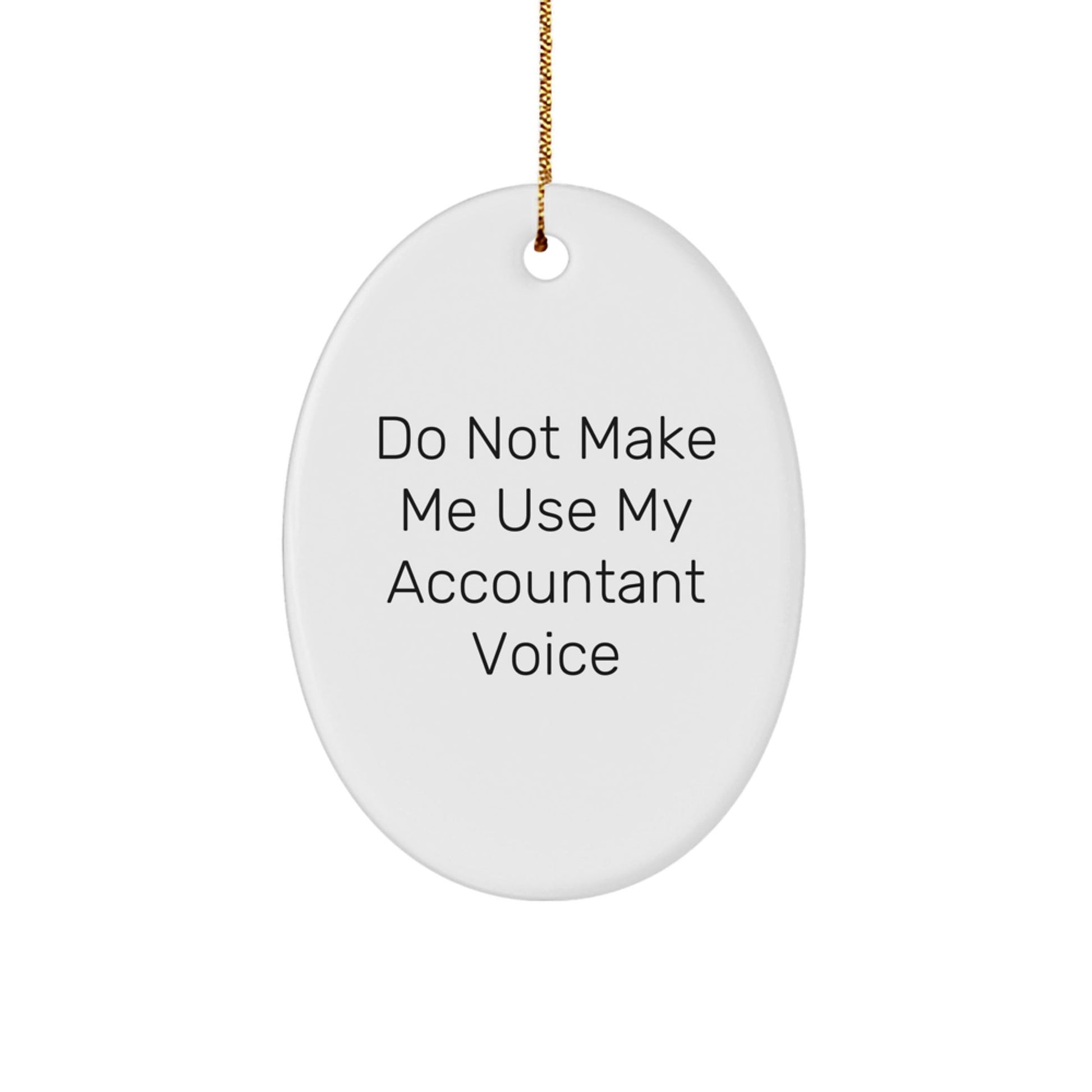 Funny Accountant Oval Ornament Gifts from Friends, Family, or Coworkers for Accountant Christmas Unique Decorations - The Buy Boom