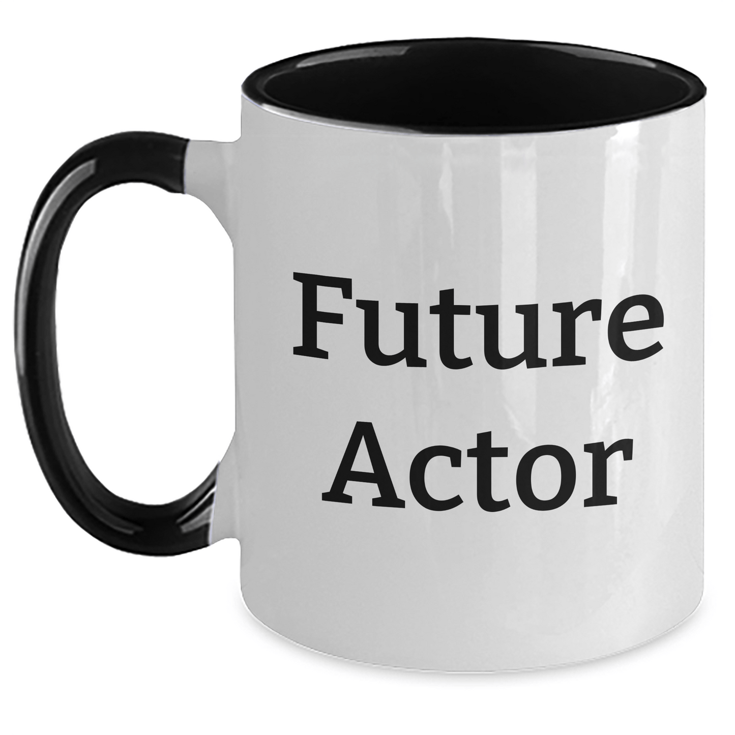 Funny Actor Quote Two Tone Coffee Mug, Gifts from Friends for Future Actor Graduation, Black and White, Red and White, Navy and White, Pink and White - The Buy Boom