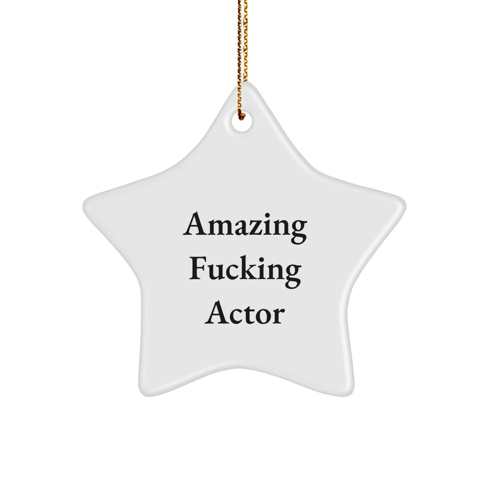 Funny Actor Star Ornament Gifts from Friends, Men, Family to Actor, Star Fans at Christmas - The Buy Boom