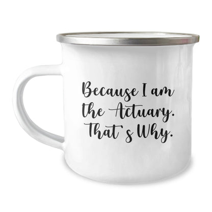 Funny Actuary Camping Mug Gifts for Actuary Friends from Family, Unique Christmas Memorable Presents for Men Women - The Buy Boom