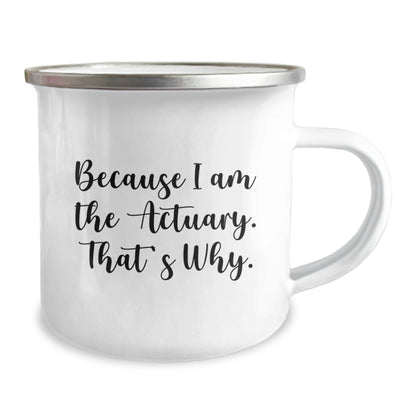 Funny Actuary Camping Mug Gifts for Actuary Friends from Family, Unique Christmas Memorable Presents for Men Women - The Buy Boom