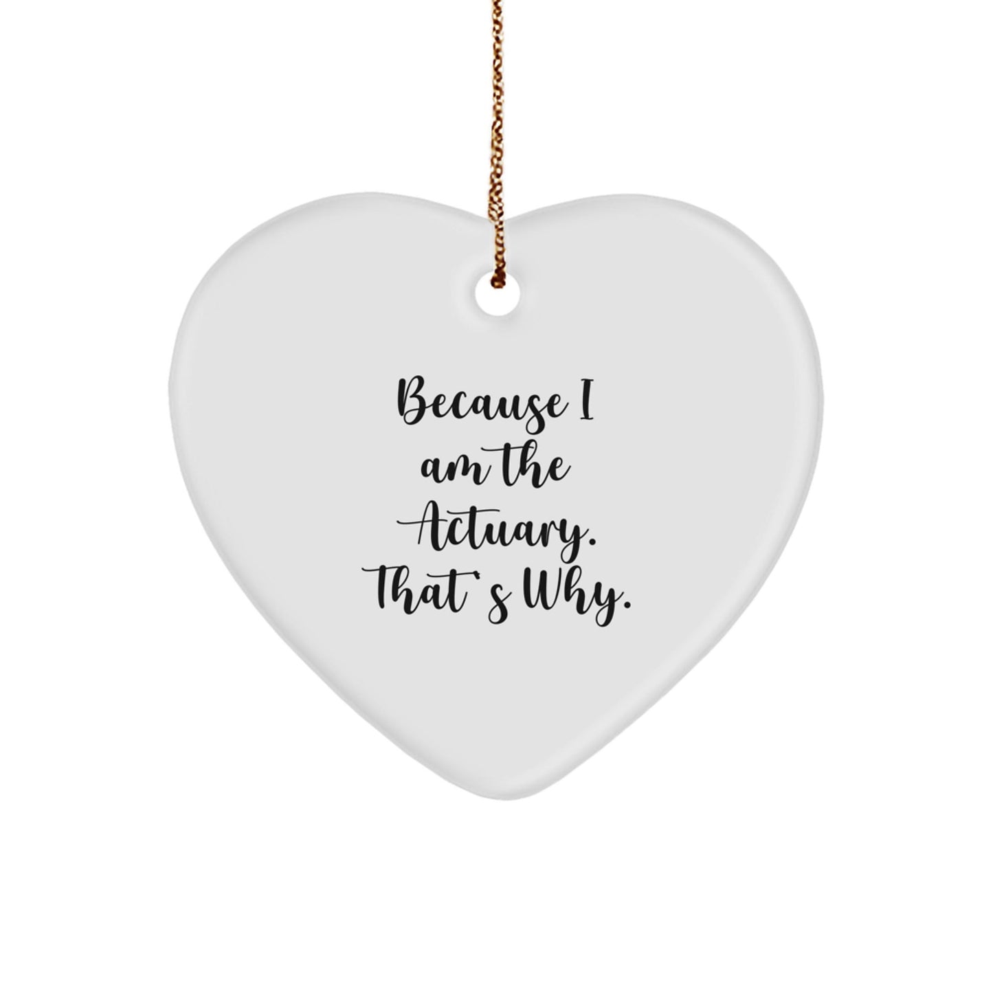Funny Actuary Heart Ornament Gifts from Men for Christmas Unique Actuary Professional - The Buy Boom