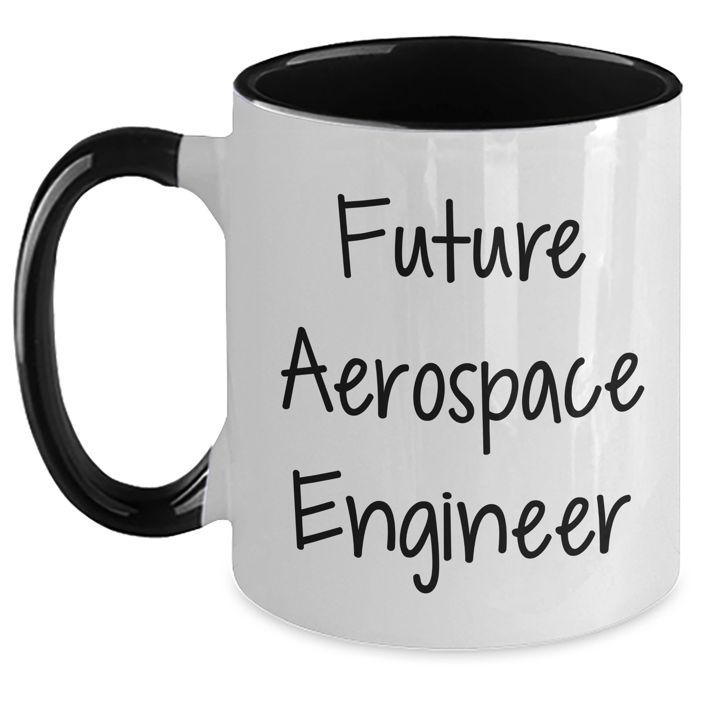 Funny Aerospace Engineer Gifts from Friends and Family, Future Aerospace Engineer Quote on Two Tone Coffee Mug, Unique Graduation Gifts for Aerospace Engineers - The Buy Boom