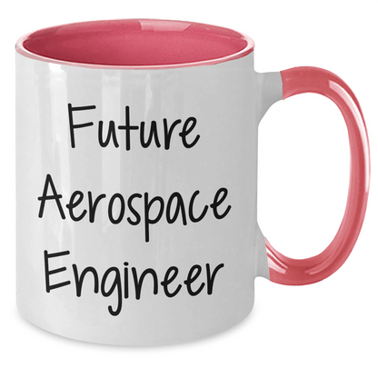 Funny Aerospace Engineer Gifts from Friends and Family, Future Aerospace Engineer Quote on Two Tone Coffee Mug, Unique Graduation Gifts for Aerospace Engineers - The Buy Boom