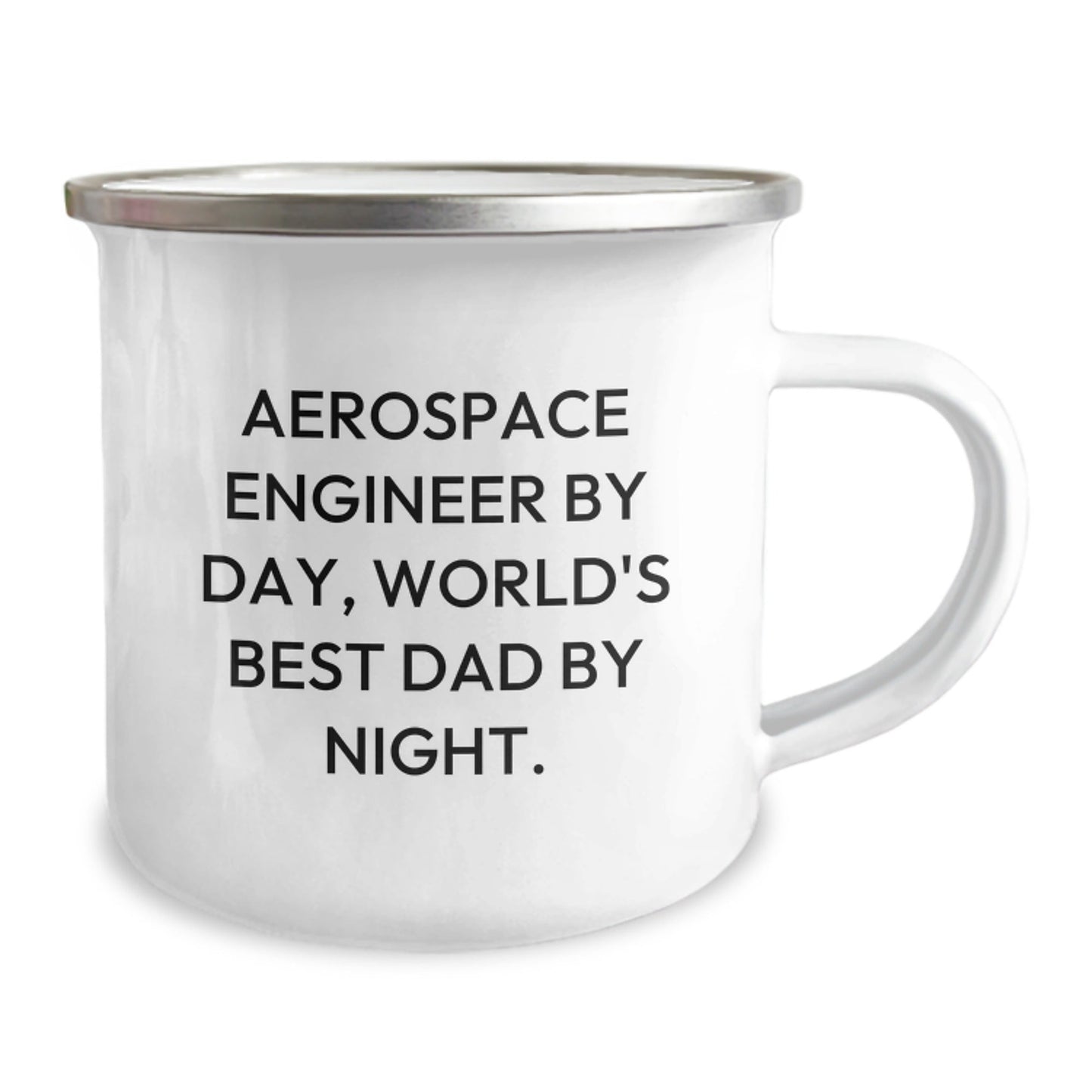 Funny Aerospace Engineer Gifts from Friends for Men Graduation Unique Gifts - Camping Mug 'By Day, World's Best Dad By Night.' - The Buy Boom