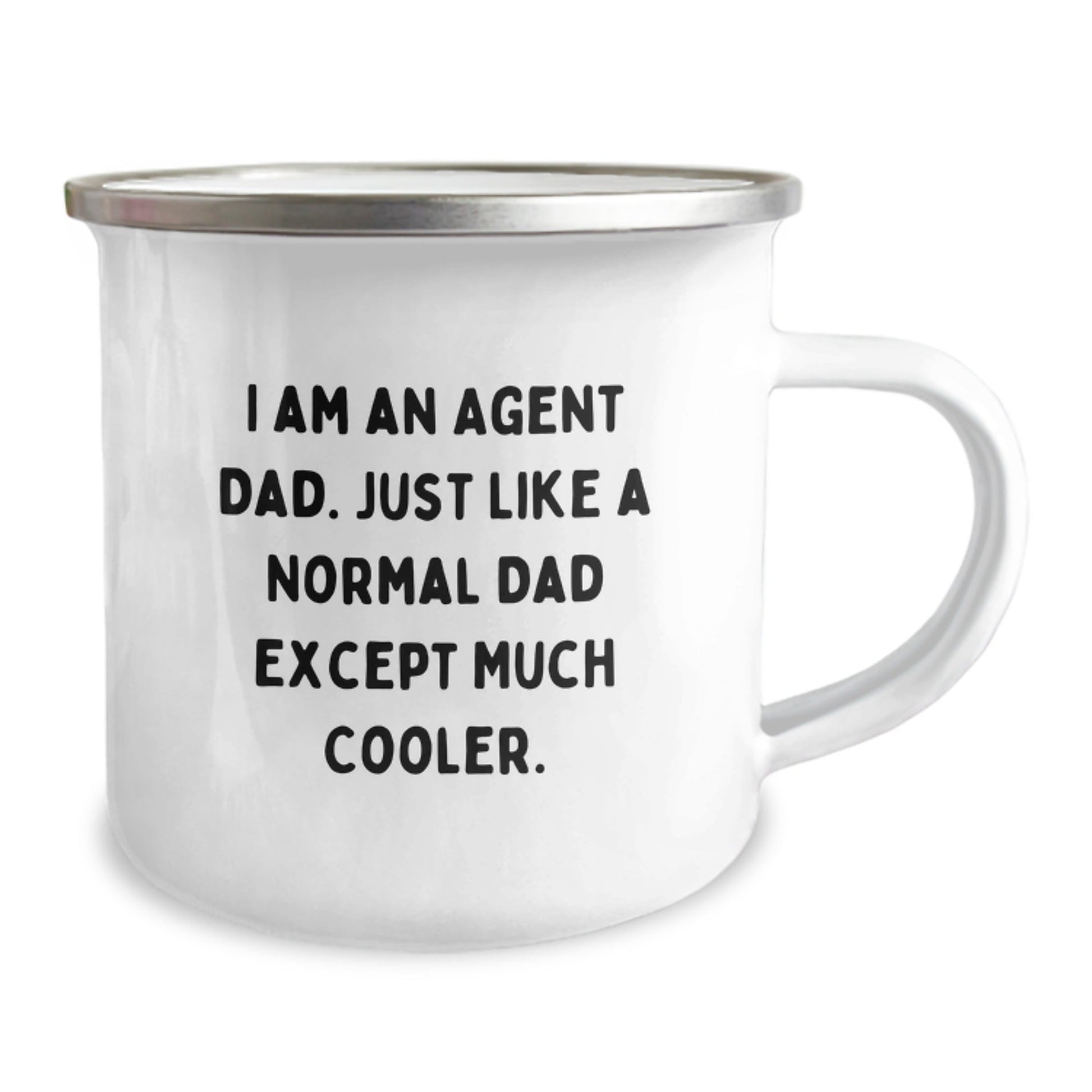 Funny Agent Dad Camping Mug, Unique Christmas Unique Gifts from Dad to Agent, Cool Agent Gift for Men, Agent Dad Humor - The Buy Boom