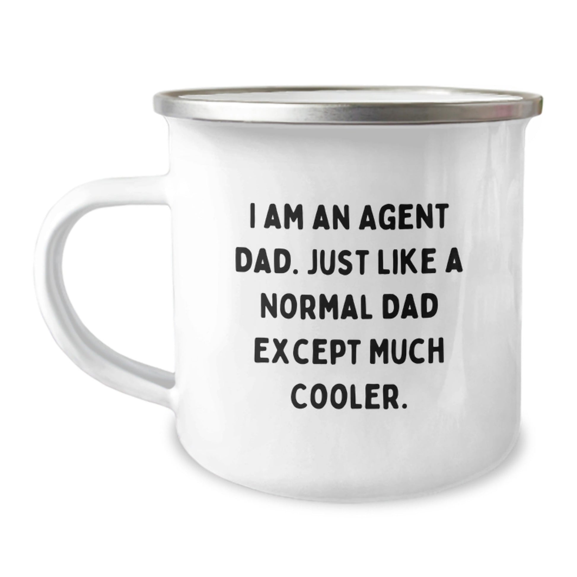 Funny Agent Dad Camping Mug, Unique Christmas Unique Gifts from Dad to Agent, Cool Agent Gift for Men, Agent Dad Humor - The Buy Boom