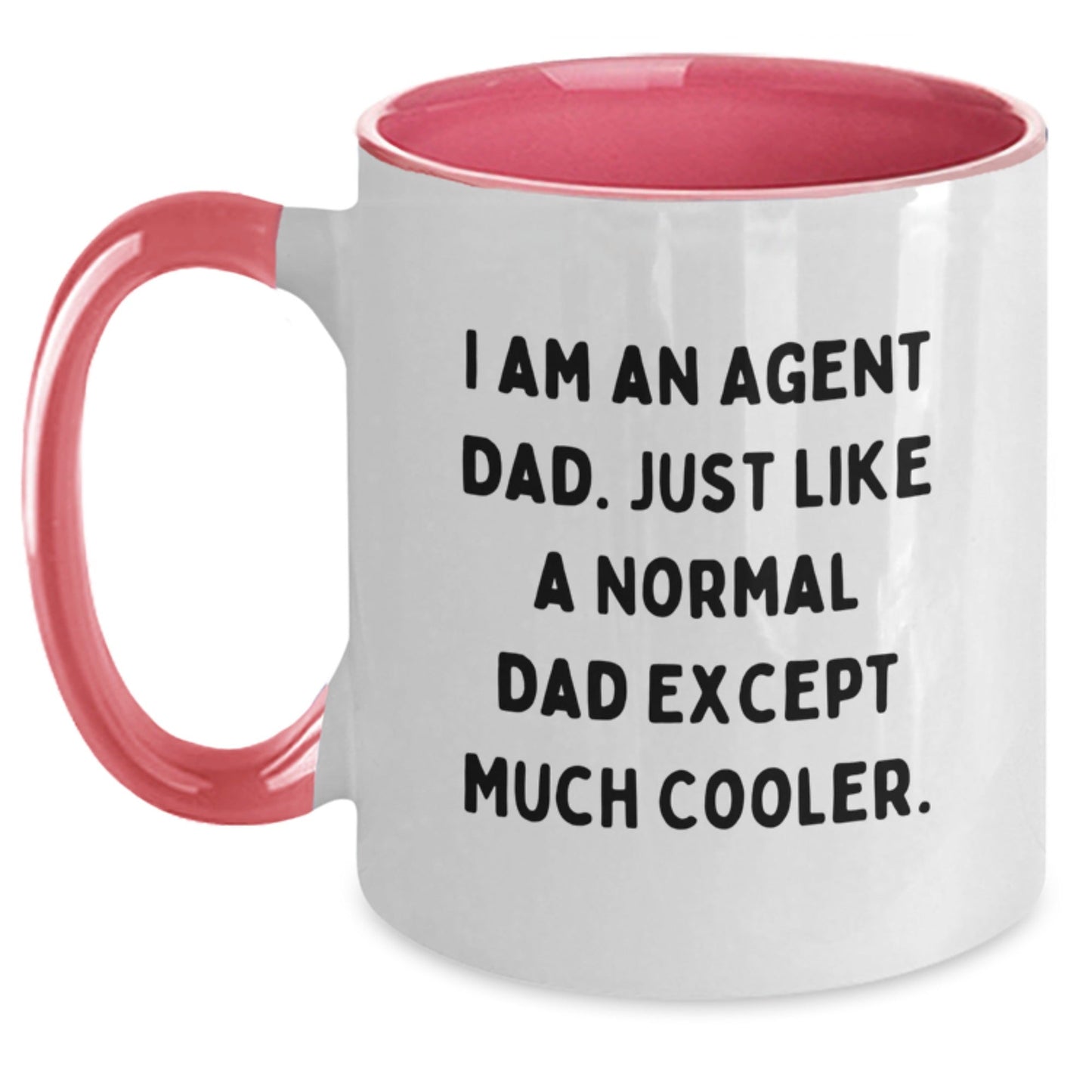 Funny Agent Dad Two Tone Coffee Mugs Gifts from Agent Dads for Agent Dads, Christmas Unique Gifts for Agent - The Buy Boom