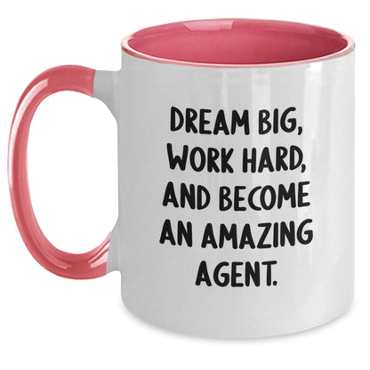 Funny Agent Gifts for Men from Friends on Christmas Unique Mugs with Dream Big Quote - The Buy Boom