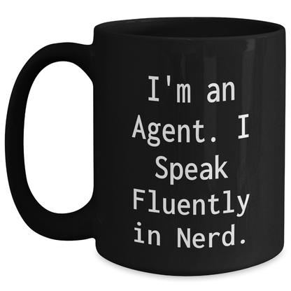 Funny Agent Mug – "I Speak Fluently In Genius" Gift for Women - The Buy Boom
