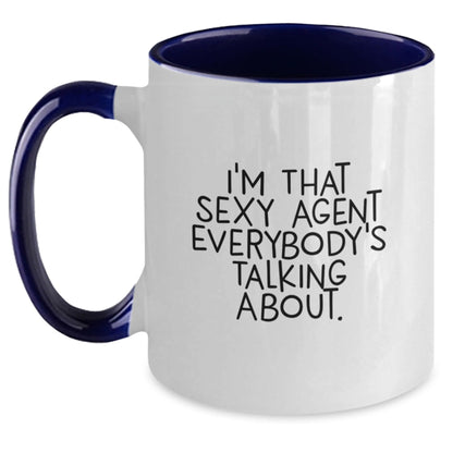 Funny Agent Two Tone Coffee Mugs Gifts from Men to Agent on Birthday - The Buy Boom