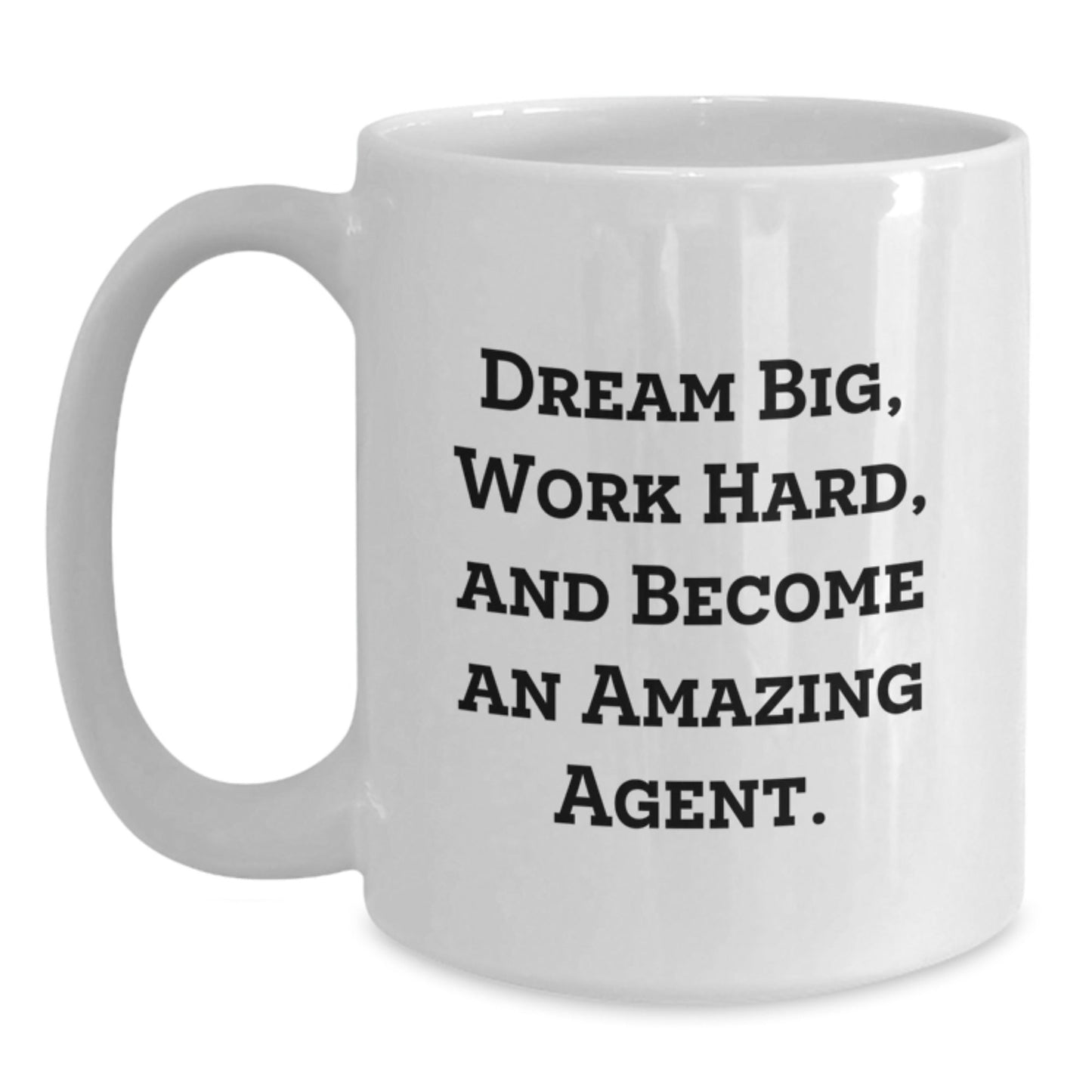 Funny Agent White Coffee Mug, Gifts for Agent Friends, Christmas Unique Presents from Family, White Ceramic 11oz or 15oz Capacity - The Buy Boom