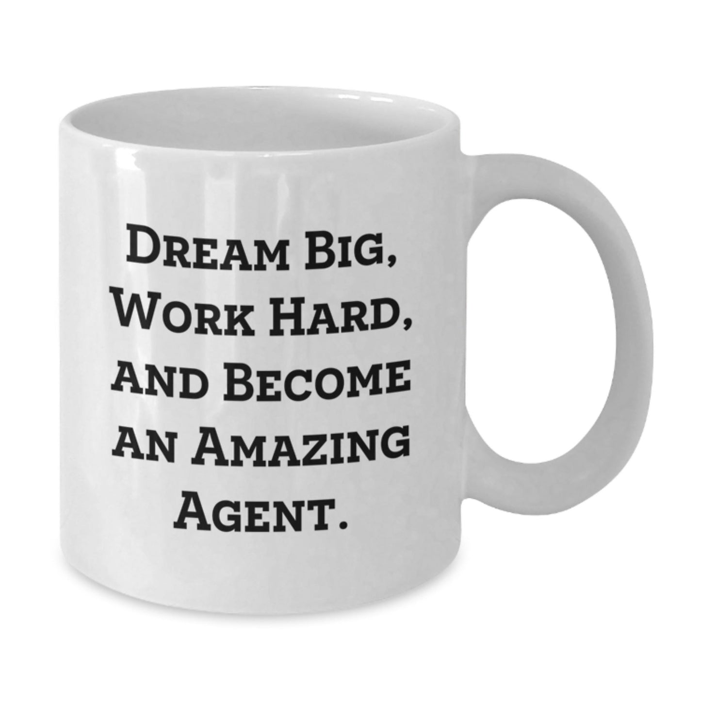 Funny Agent White Coffee Mug, Gifts for Agent Friends, Christmas Unique Presents from Family, White Ceramic 11oz or 15oz Capacity - The Buy Boom
