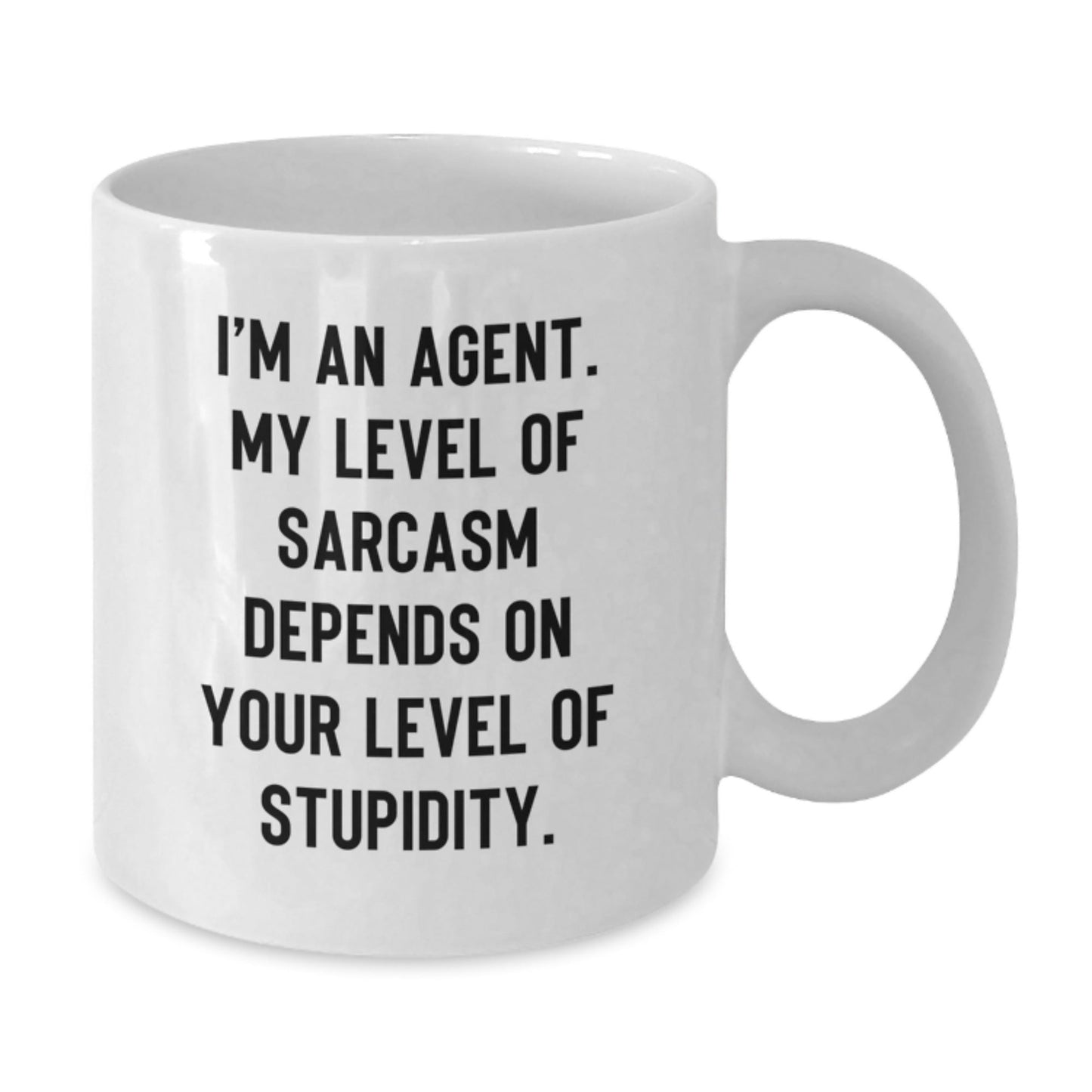 Funny Agent White Coffee Mug Gifts from Friends for Agent Men Christmas Morn - The Buy Boom