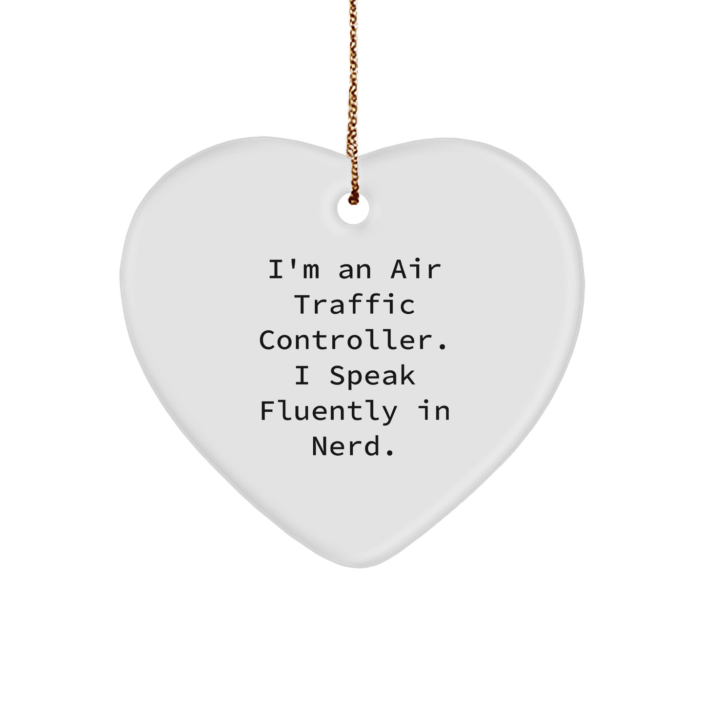 Funny Air Traffic Controller Heart Ornament Gift from Men to Friends - The Buy Boom