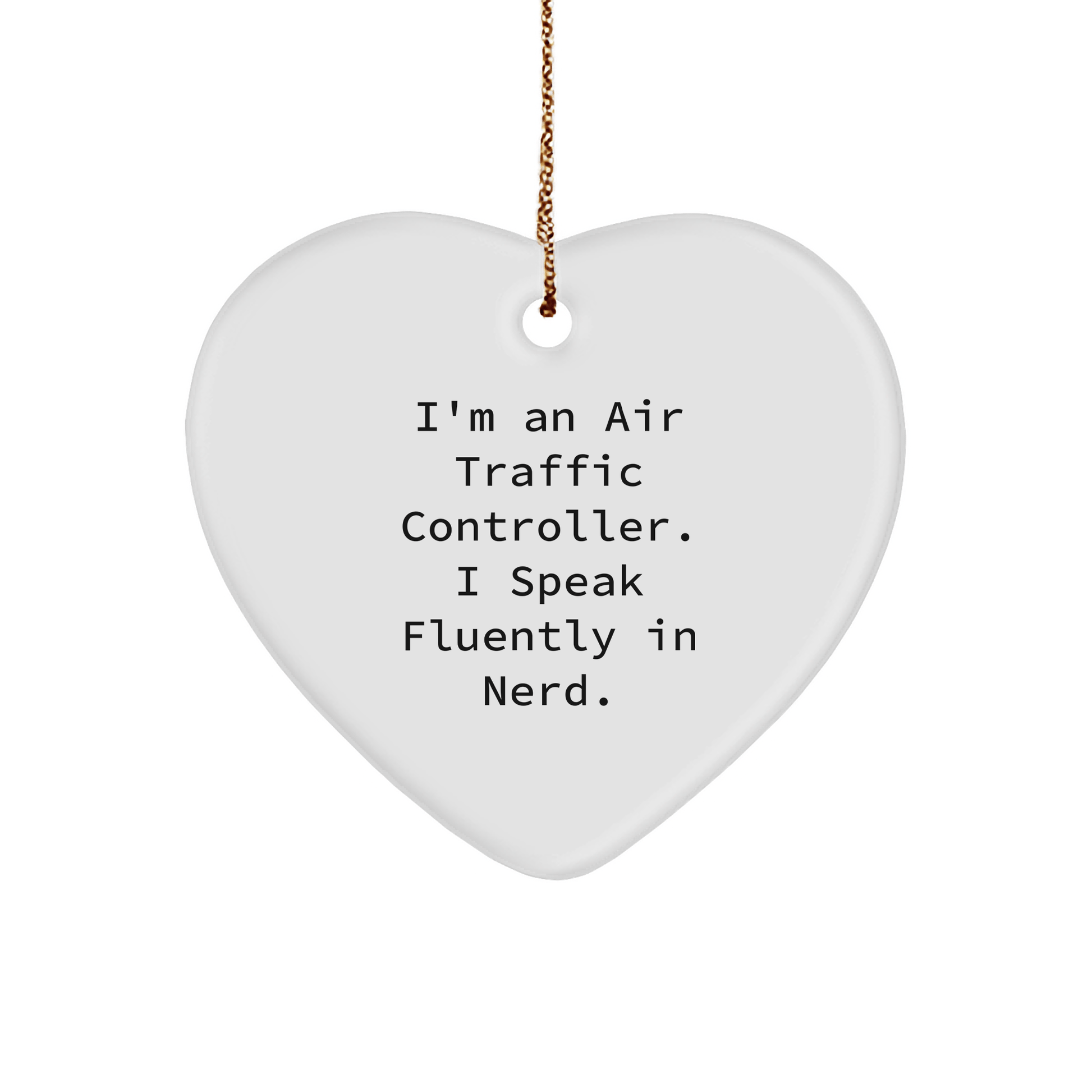 Funny Air Traffic Controller Heart Ornament Gift from Men to Friends - The Buy Boom