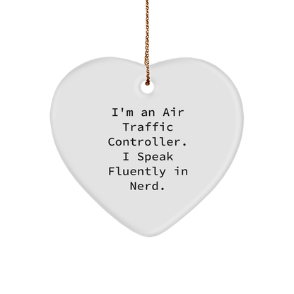 Funny Air Traffic Controller Heart Ornament Gift from Men to Friends - The Buy Boom