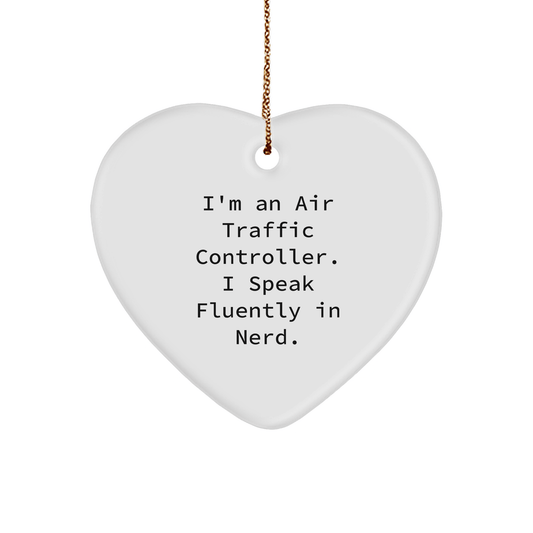 Funny Air Traffic Controller Heart Ornament Gift from Men to Friends - The Buy Boom