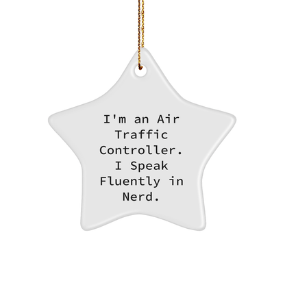 Funny Air Traffic Controller Ornament – I Speak Fluently in Genius - The Buy Boom