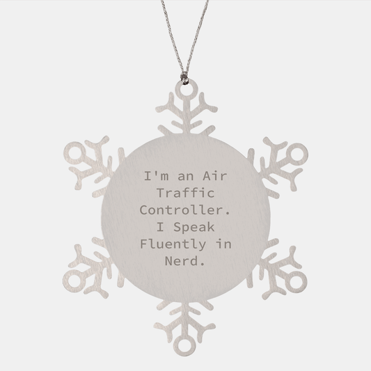 Funny Air Traffic Controller Snowflake Ornament Gifts from Friends, Coworkers, or Family, Perfect for Christmas Unique Air Traffic Controller Gifts - The Buy Boom