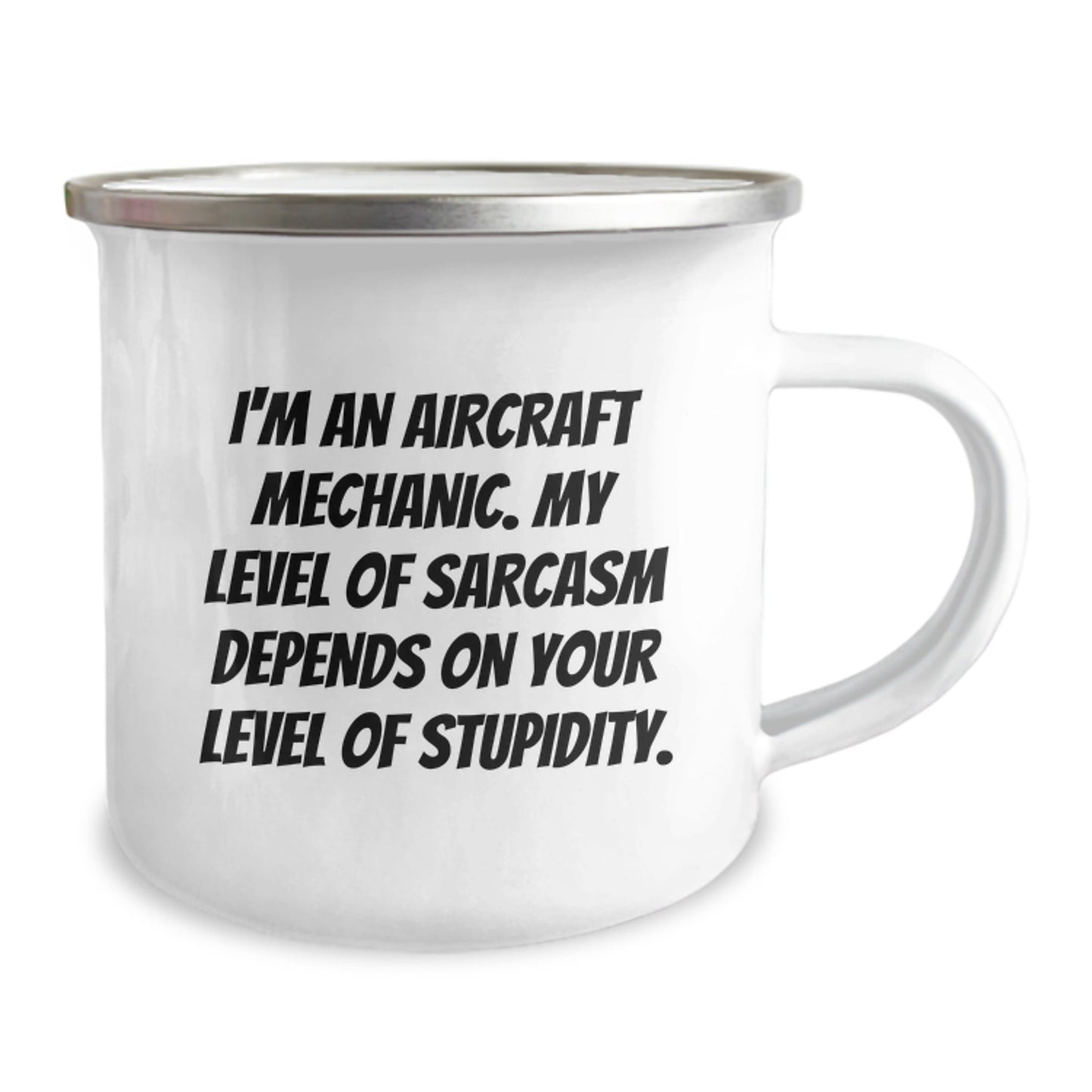 Funny Aircraft Mechanic Gifts from Friends to Men, Unique Christmas Unique Gifts for Aircraft Mechanic Enthusiasts, Personalized Camping Mug for Sarcastic Lovers - The Buy Boom