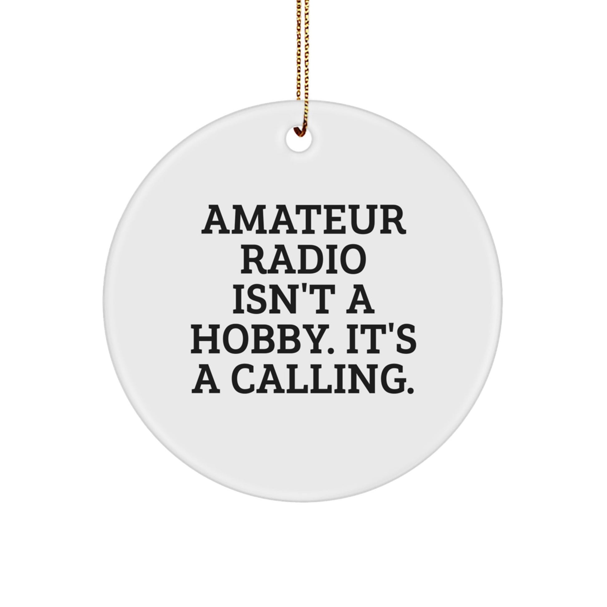 Funny Amateur Radio Gifts for Men from Friends, Christmas Unique Ornament Circle - The Buy Boom