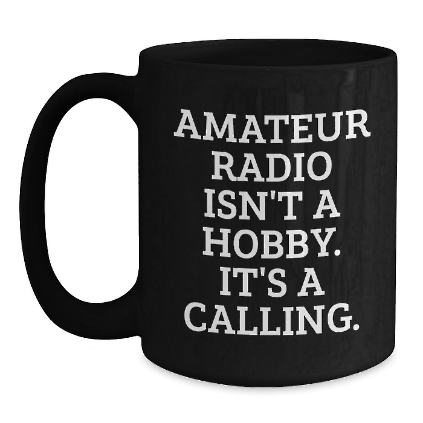 Funny Amateur Radio Gifts for Men, Women, and Friends - Black Coffee Mug for Christmas Unique Presents - The Buy Boom