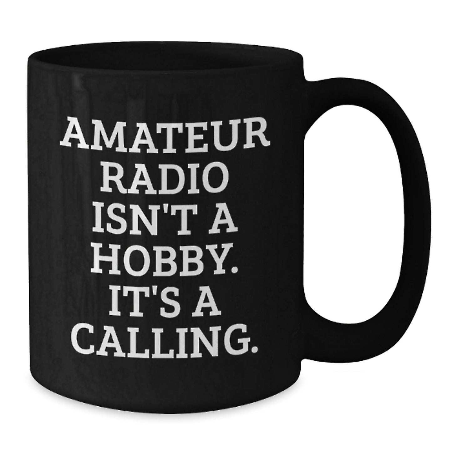 Funny Amateur Radio Gifts for Men, Women, and Friends - Black Coffee Mug for Christmas Unique Presents - The Buy Boom