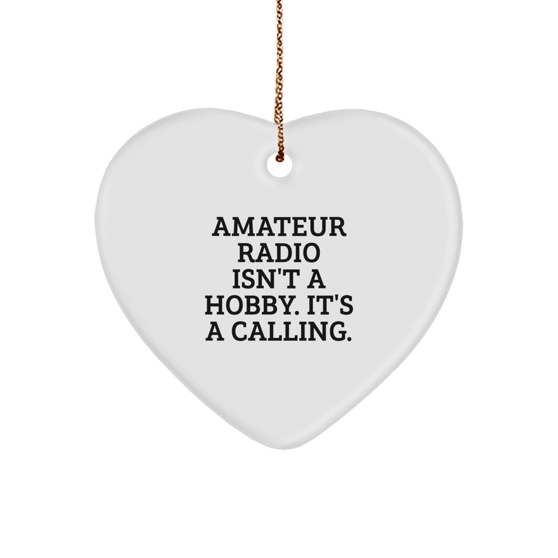 Funny Amateur Radio Heart Ornaments Gifts from Family for Christmas - The Buy Boom