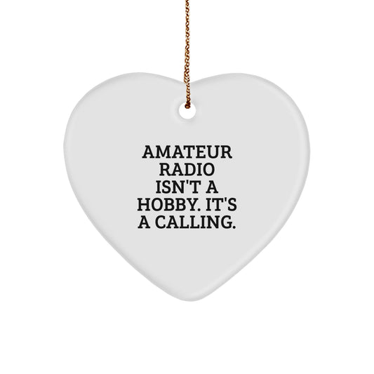 Funny Amateur Radio Heart Ornaments Gifts from Family for Christmas - The Buy Boom